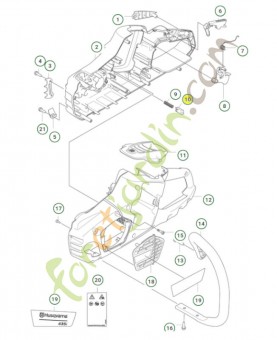 Bouton poussoir 577996601  - Pièce de détachée Husqvarna