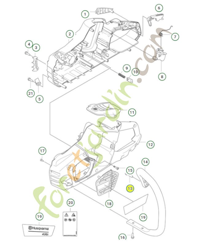 vis 525798103- Pièce de détachée Husqvarna