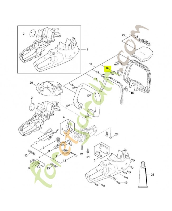 Faisceau de câbles 4521-430-2200 - Pièce détachée Stihl
