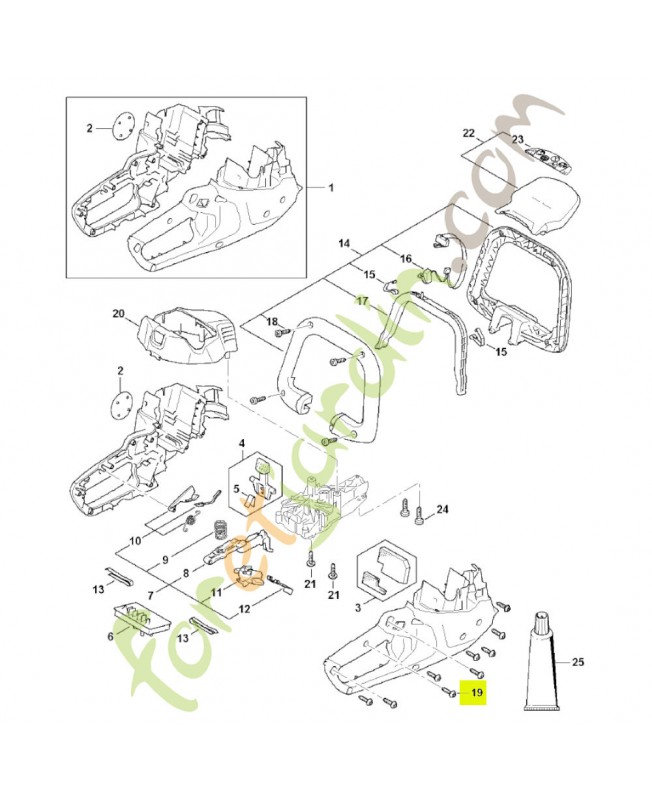 Vis is-p 4x16 9074-477-3025. Pièce détachée Stihl