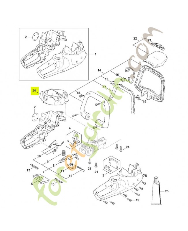 Recouvrement 4521-602-0400- Pièce détachée Stihl