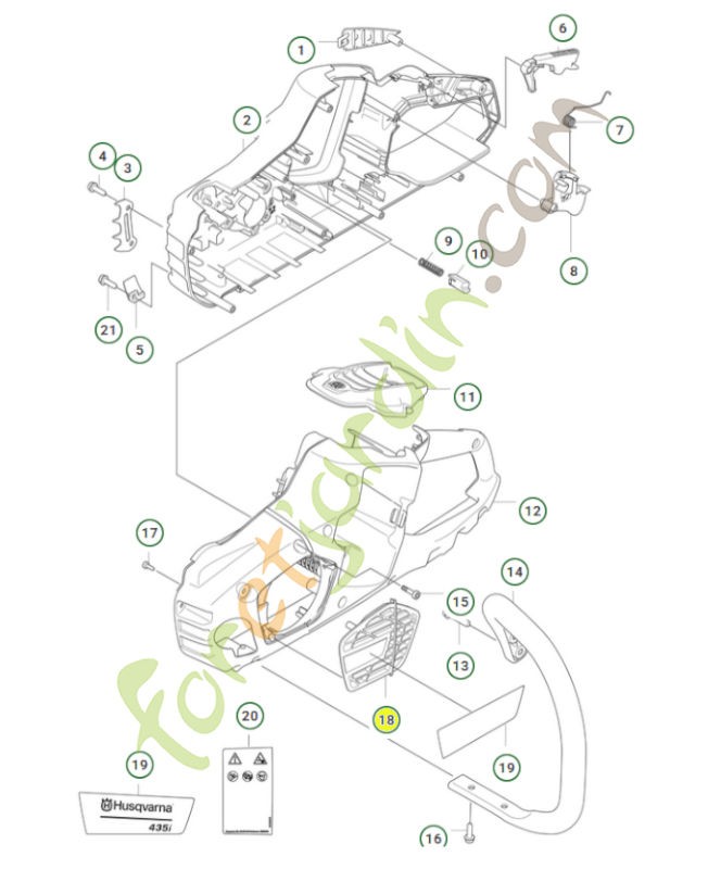 Admission d'air tronçonneuse - Réf. 546506301