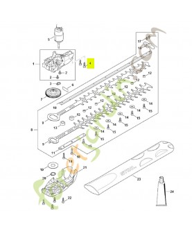 Vis p4x10 9104-003-2960. Pièce de rechange Sithl