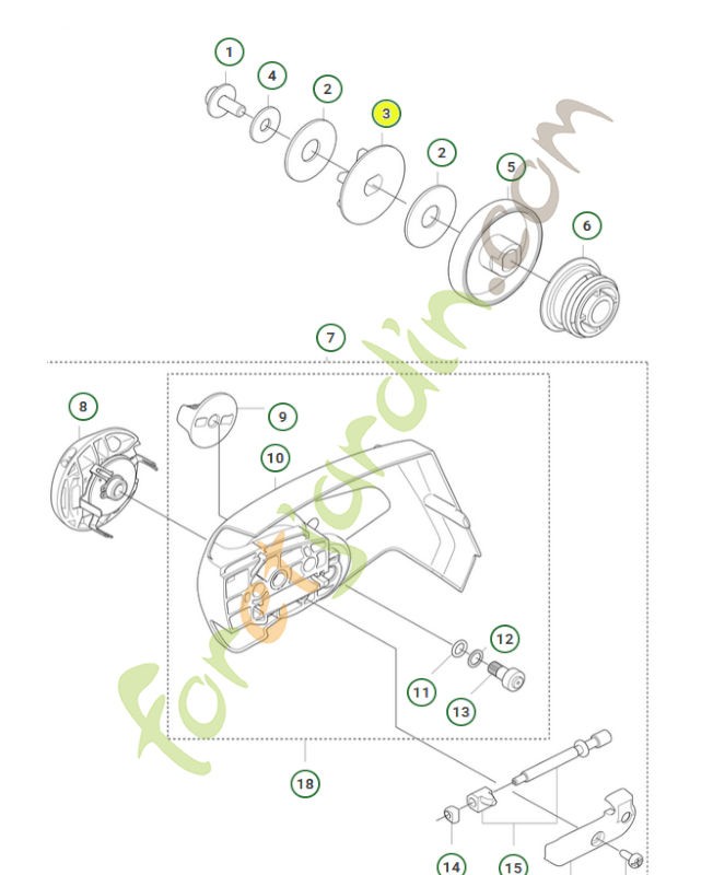 pignon etoile 594035201- Pièce détachée Husqvarna