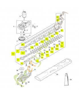 Barre de coupe compl. 500 mm / 18" 4521-710-5902 - Pièce détachée Stihl