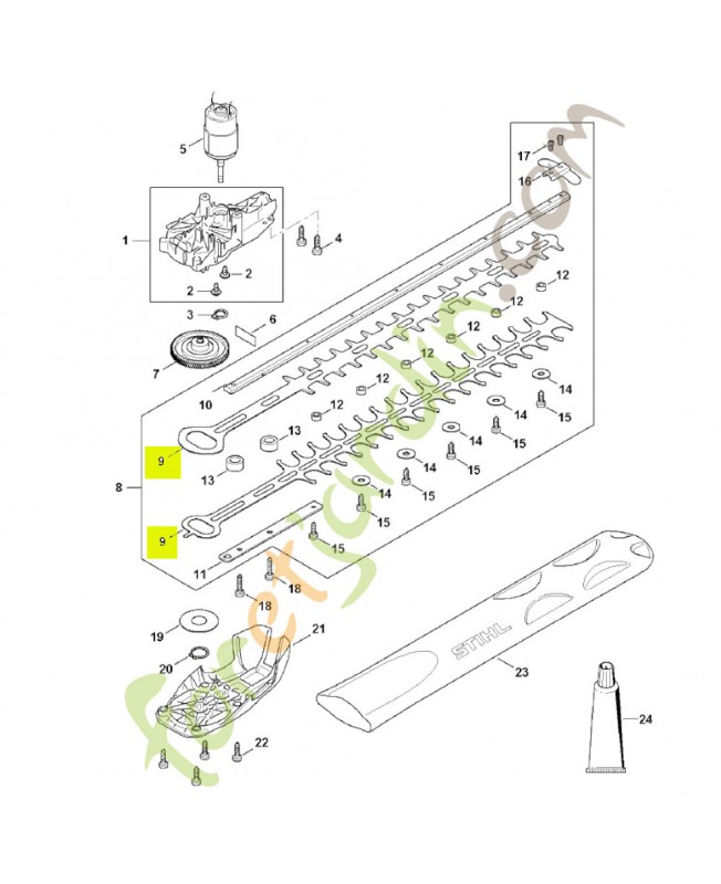 Couteau 4521-710-6002- Pièce détachée Stihl