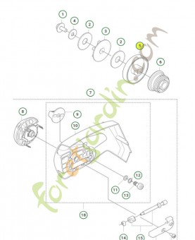 Tambour de frein 593684401 - Pièce détachée Husqvarna