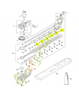 Coulisseau 4521-648-6700- Pièce détachée Stihl