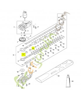 Coulisseau 4521-648-6701- Pièce détachée Stihl