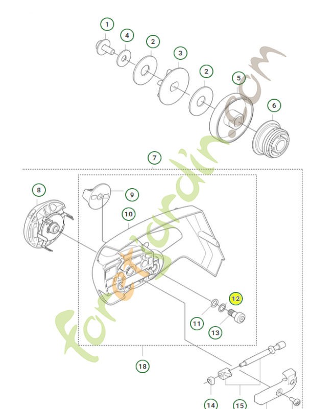 Rondelle 503230063- Pièce de détachée Husqvarna
