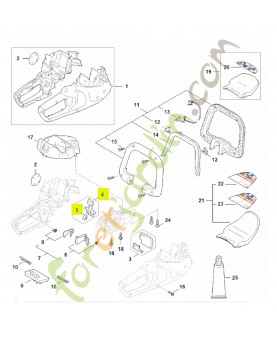 Levier d'arrêt FA04-430-9800- Pièce détachée Stihl