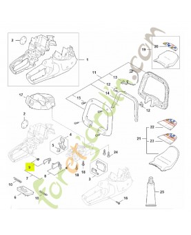 Blocage de gâchette de commande HA07-430-6300- Pièce détachée Stihl