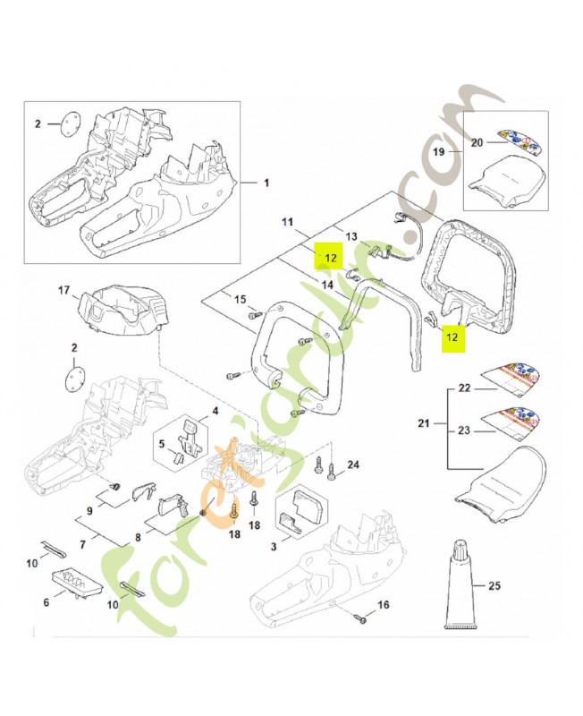 Ressort de connexion stihl réf. 4242-442-1600