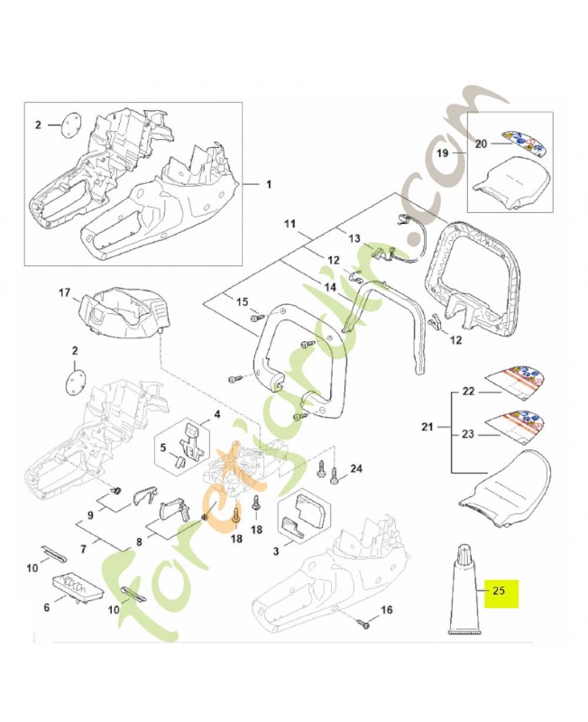 Graisse speciale dc4 0781-110-1011- Pièce détachée Stihl