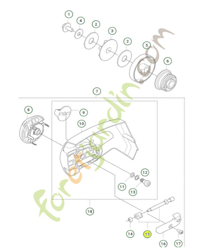 Dé de tension de chaine 596335801 - Pièce détachée Husqvarna