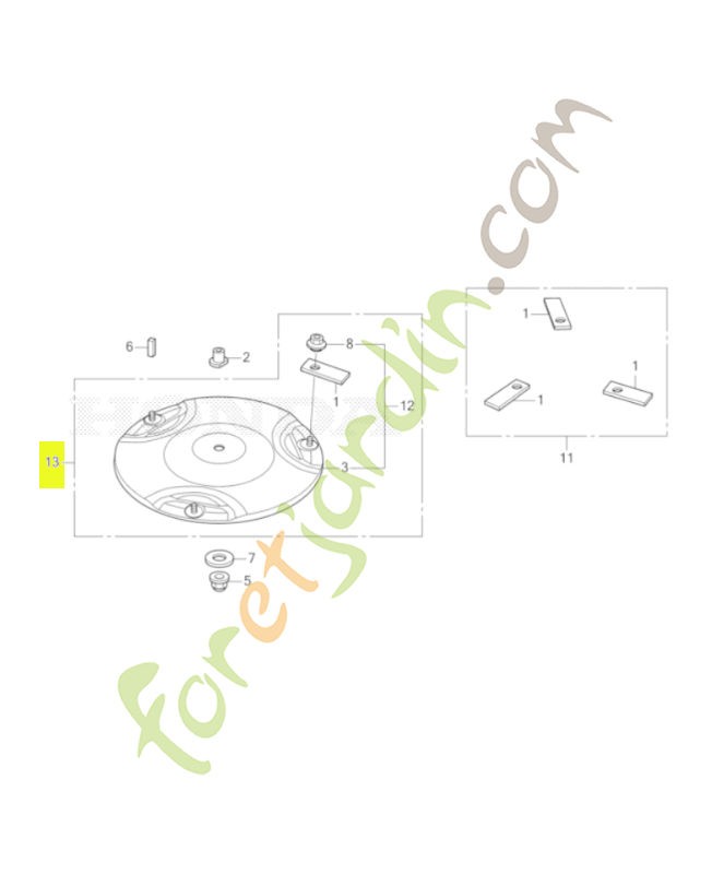 Disque de lame  - Réf. Honda 04403-VP7-C50