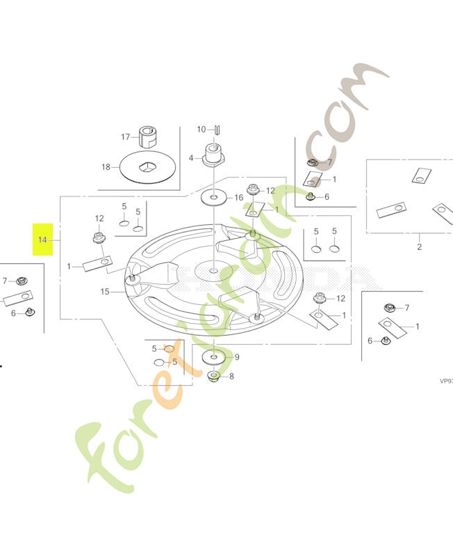 Disque de lame- Réf. Honda 04404-VP9-E00