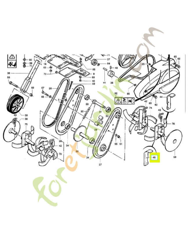 Couteau gauche Honda FM3TS315GN
