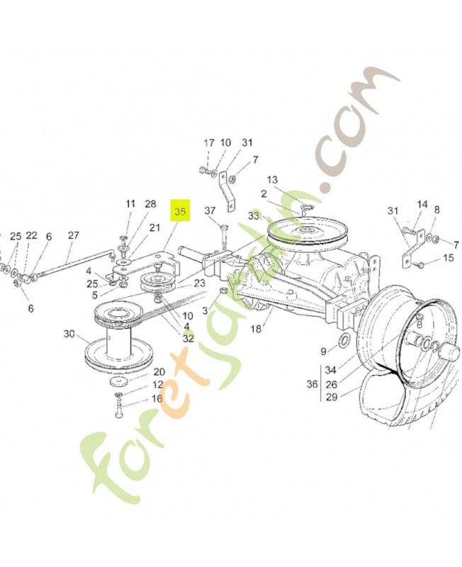 Levier- Réf. Honda CG84317055H1 et CG84317055H0