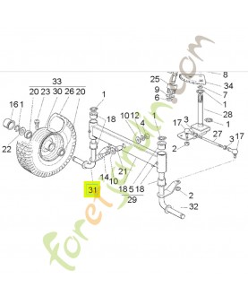 Bras droit- Réf. Honda CG84230401H1