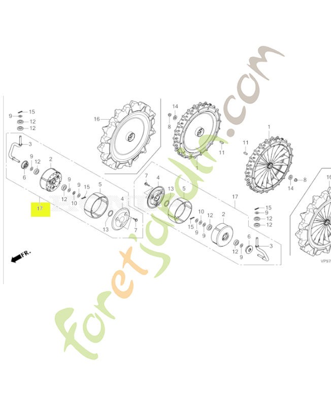 Ensemble roulette  - Réf. Honda 44700-VP9-000
