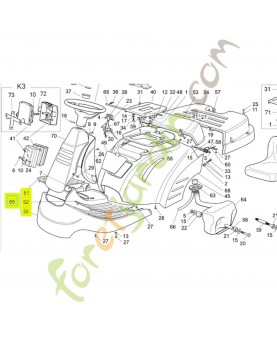 Couvre marche pied - Réf. Honda CG84110137H2