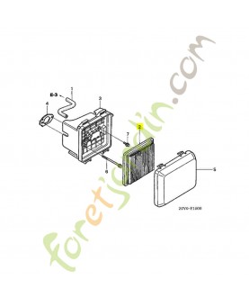 honda Element de filtre a air ( réf. Honda 17211Z8B901