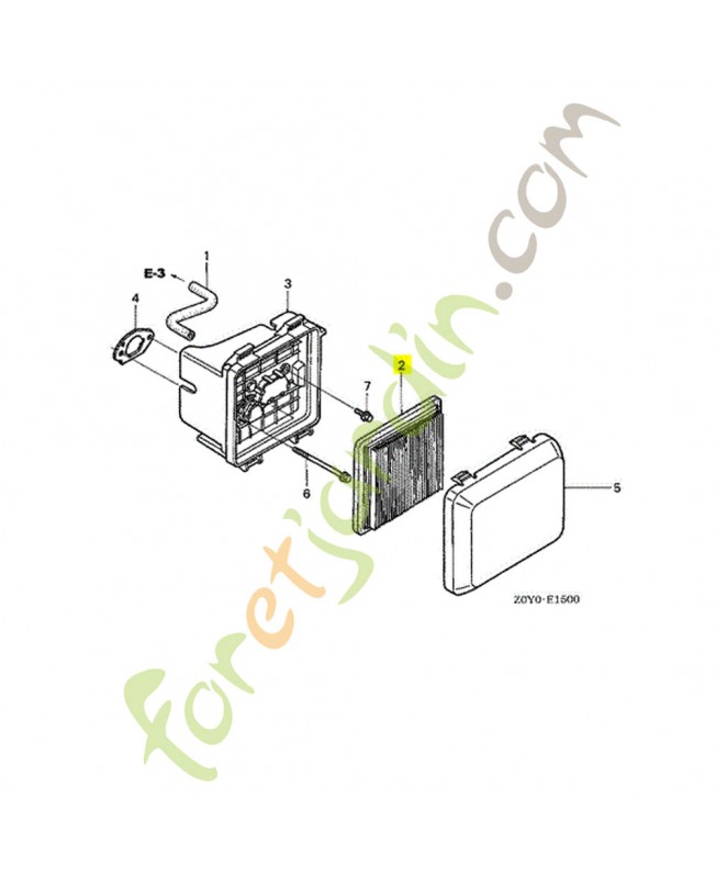 honda Element de filtre a air ( réf. Honda 17211Z8B901
