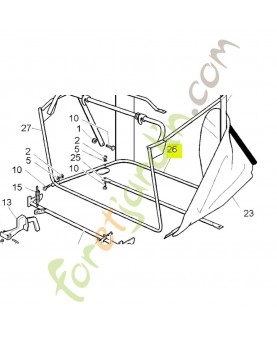 Ensemble de cadre Honda référence  CG82800002H2 remplace  CG82800002H1