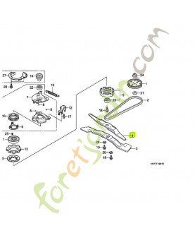 Lame, tournante superieur réf. Honda 72531VH7000
