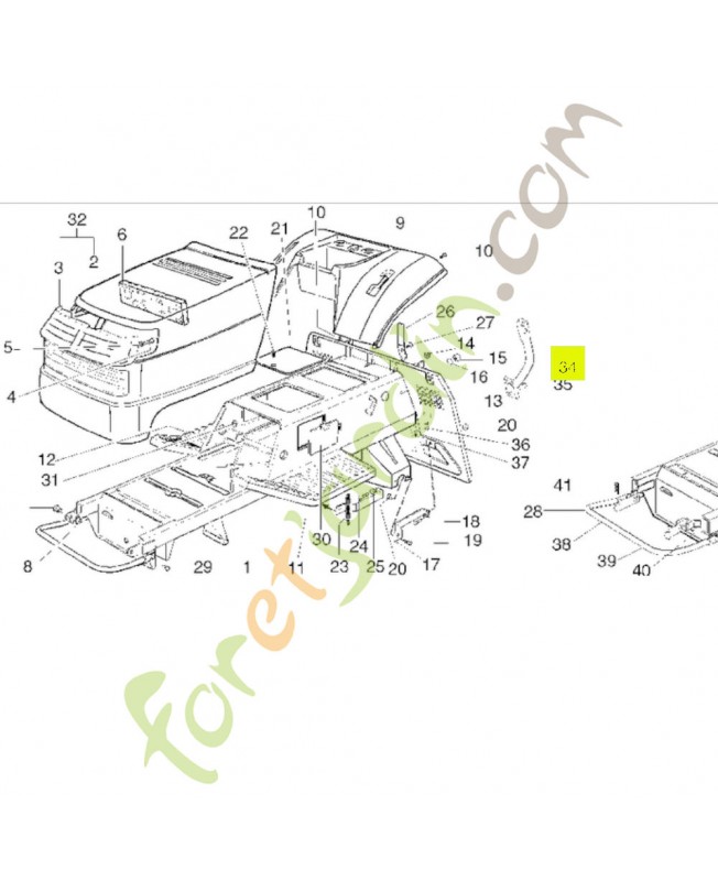 Support   Réf. Honda CG82774225H0