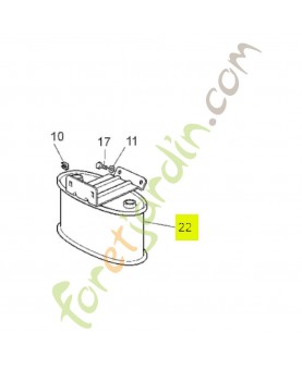 Pot d'échappement - Réf. Honda CG18716131H1 et CG82750003H0