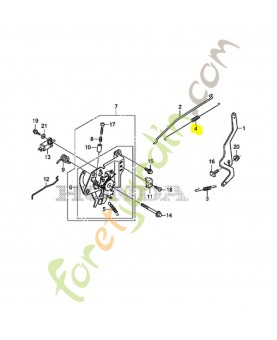 Ressort de rappel de papi réf. Honda 16562Z9L000