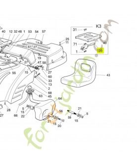 Ensemble de ressort Réf. Honda CG8231829000 et CG82318229H0