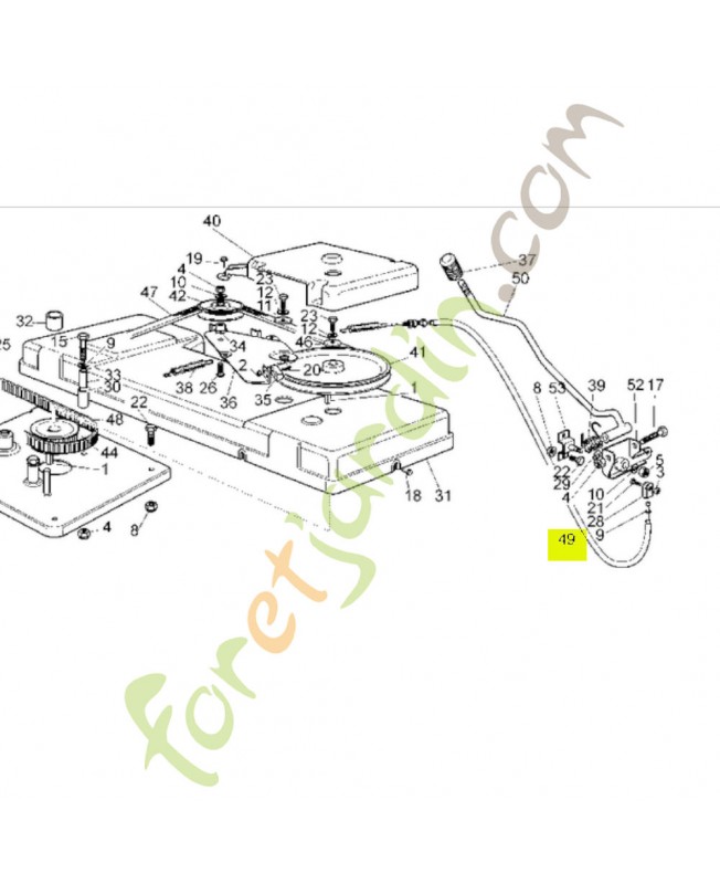 Ensemble de cable Réf. Honda CG82004606H0 et CG82004606H1