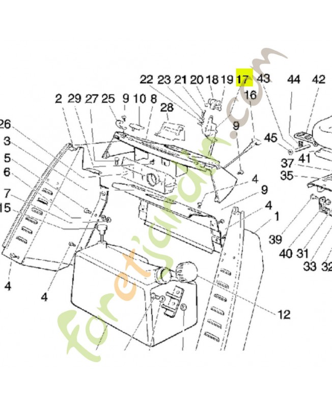 Ensemble accélérateurRéf. Honda CG82000205H1 et CG82000205H0