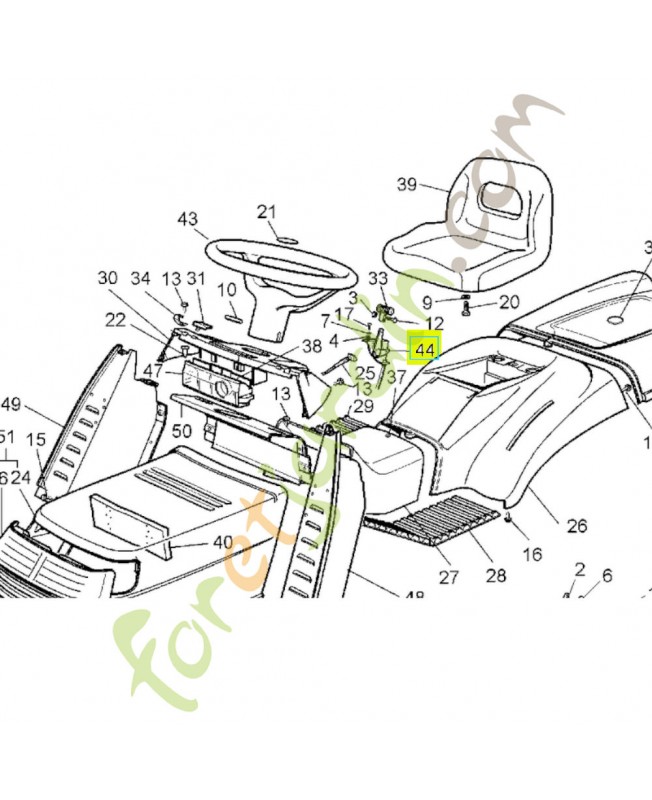 Accélérateur Réf. Honda CG82000201H2 et CG82000201H1