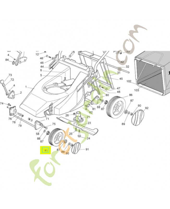 Roue Réf. Honda CG81007326H1 et CG81007326H0