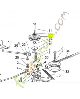 Poulie Réf. Honda CG81000772H1 et CG81000772H2