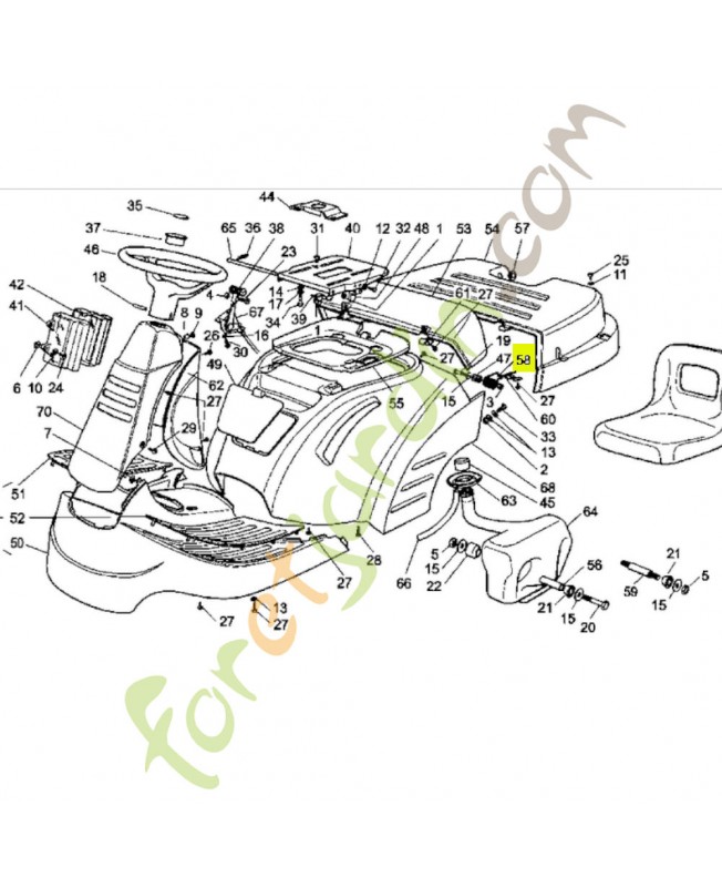 Ressort de roue Réf. Honda CG27430551H0  et CG27430551H0