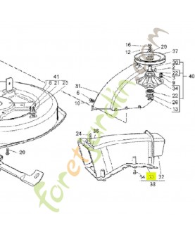 Déflecteur  Réf. Honda CG27140051H1 et CG27140051H0