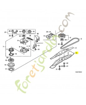 Lame de rotor réf. Honda 72511VL0N50