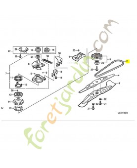 Courroie en v (3l-37) réf. Honda 22431VL0P01