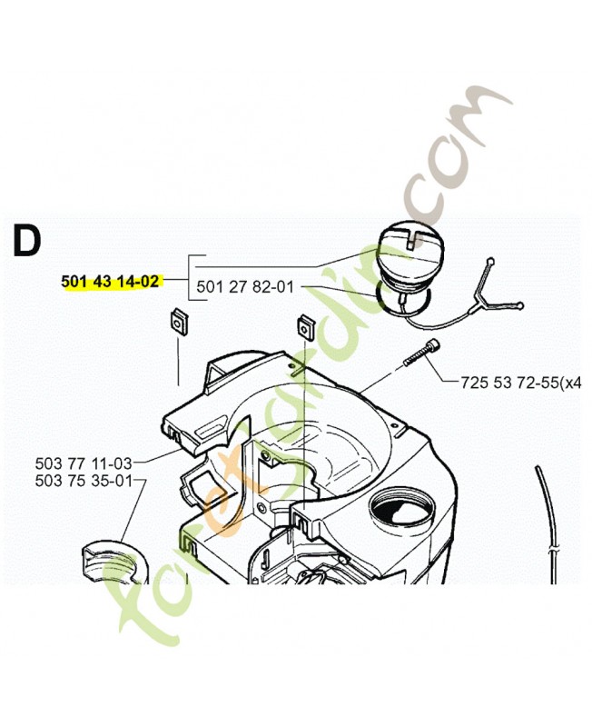 Bouchon référence 501431402