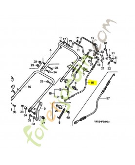 Cable comp. roto-stop réf. Honda 54530VF0A51
