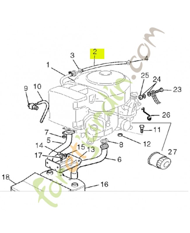 Tuyau d'esssence  Réf. Honda CG25869018H0 et CG25869014H0