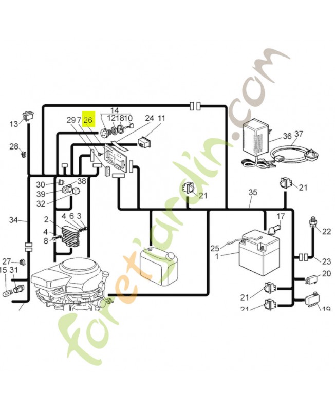 Carte éléctronique Réf. Honda CG25722412H0 et CG27522412H0