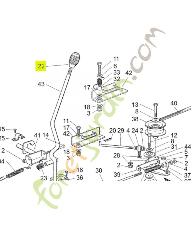 Poignée Réf. Honda CG25394512H0 et CG25394510H0