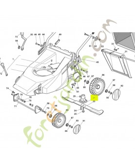 Support de lame Réf. Honda CG22463187H3 et CG22463187H2