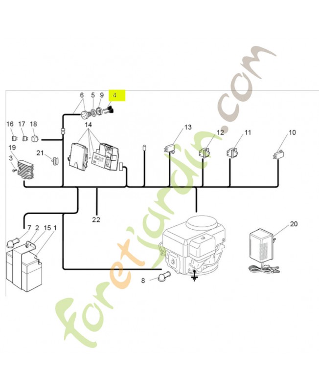 Clé de démarrage Réf. Honda CG18210016H1 et 80117-Y09-003